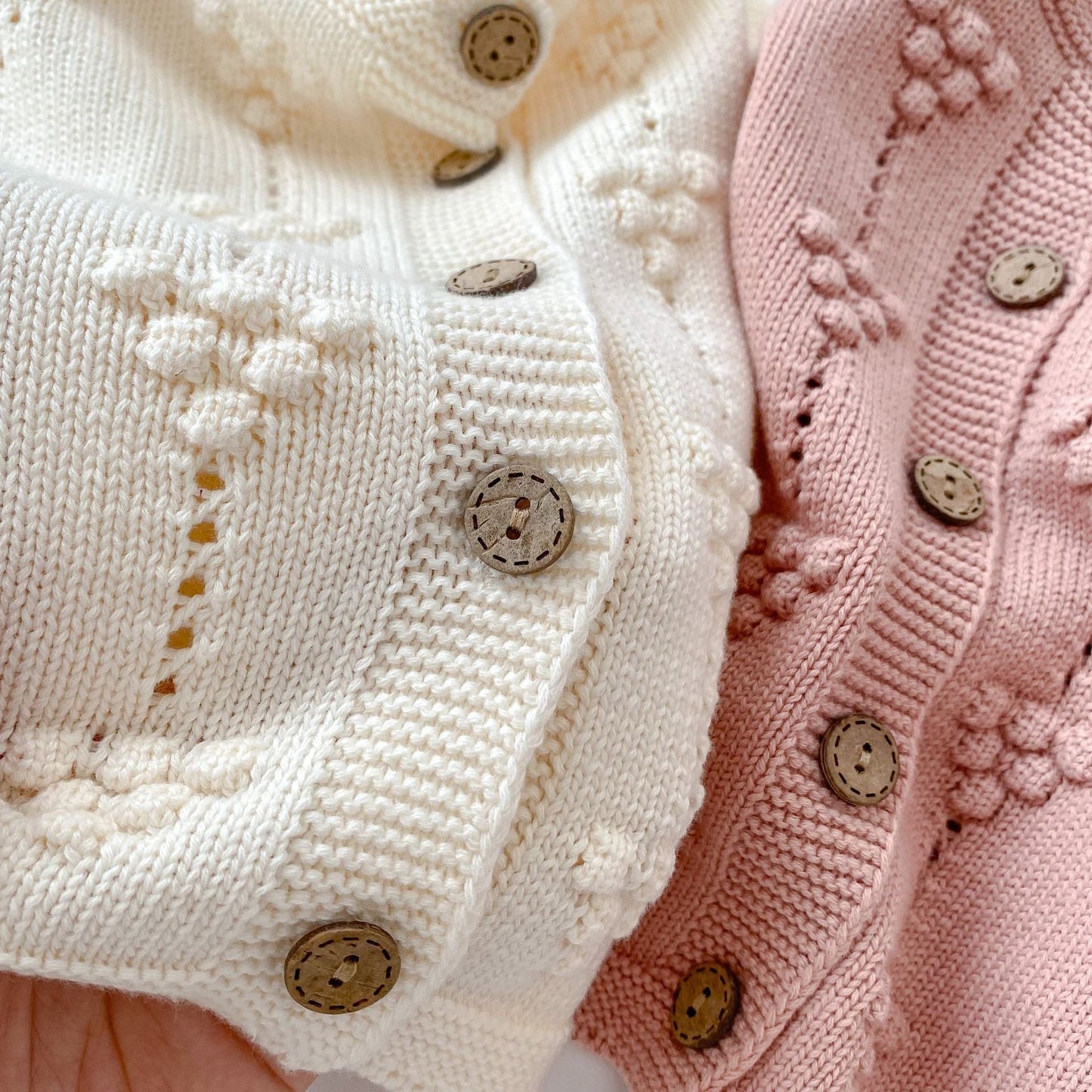 Autumn New Arrival Baby Kids Girls Comfortable Solid Color Jacquard